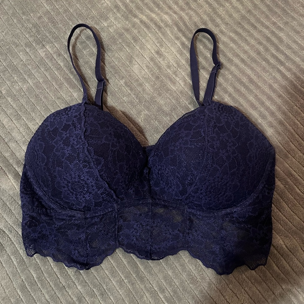 NWOT Victoria's Secret-Pink Push-Up Bralette in Dark Blue
